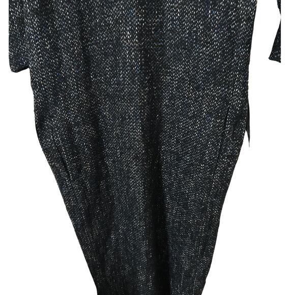 Humanoid Textured Knit Dress with Leather Belt – Multitone Weave, Size S - Picture 5 of 6